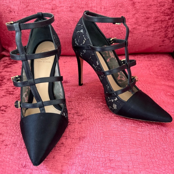 Tory Burch Sutton Camillia Cage Pumps - Picture 5 of 7